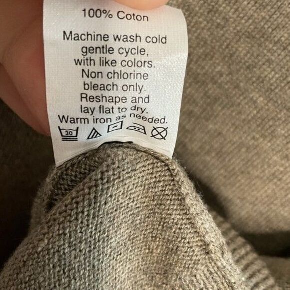 NWT J. Crew Gray 100% Cotton 1/4 Zip Sweater Pullover Men Size Large - Picture 4 of 11